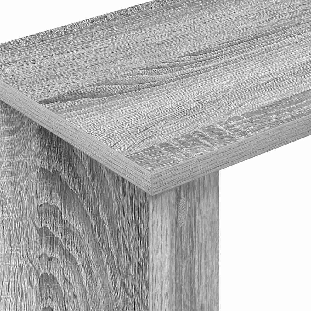 End Table Grey Sonoma 35 x 25 x 50 cm Engineered Wood