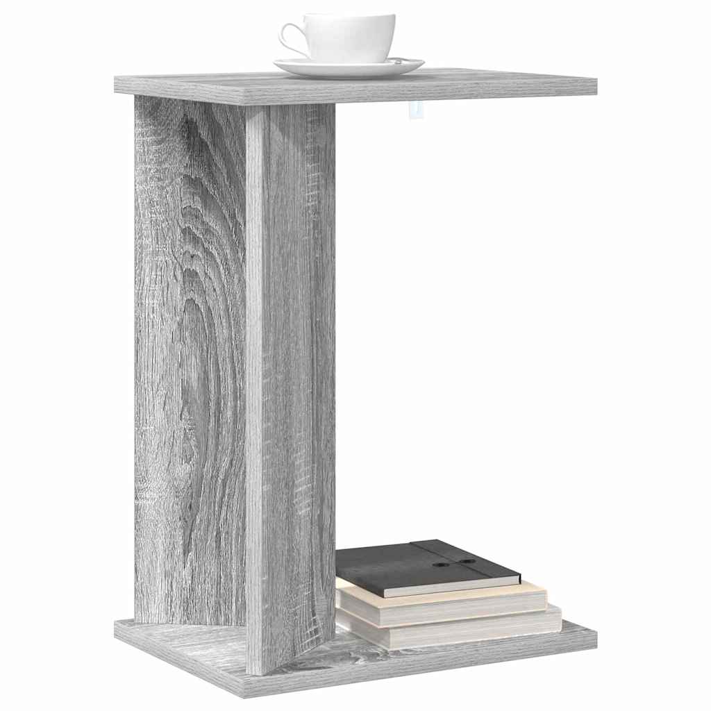 End Table Grey Sonoma 35 x 25 x 50 cm Engineered Wood