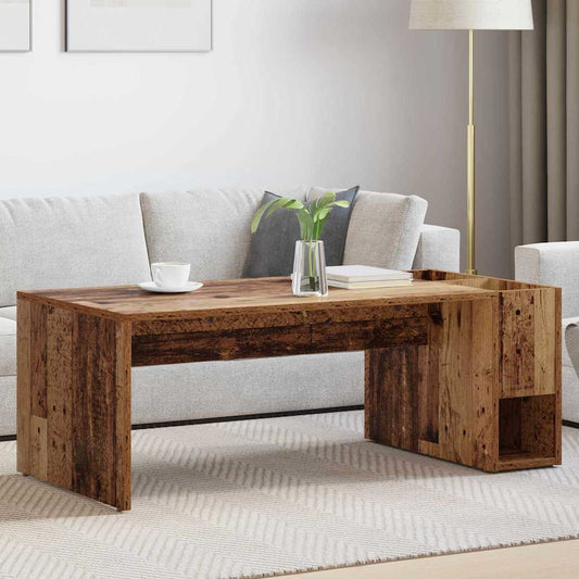 Coffee Table Old Wood 101.5 x 50 x 37 cm Engineered Wood