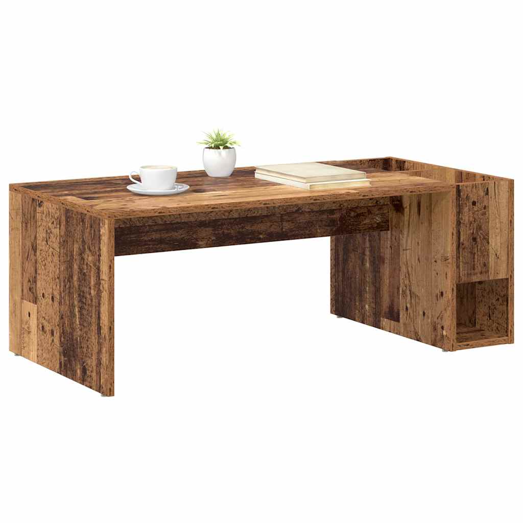 Coffee Table Old Wood 101.5 x 50 x 37 cm Engineered Wood