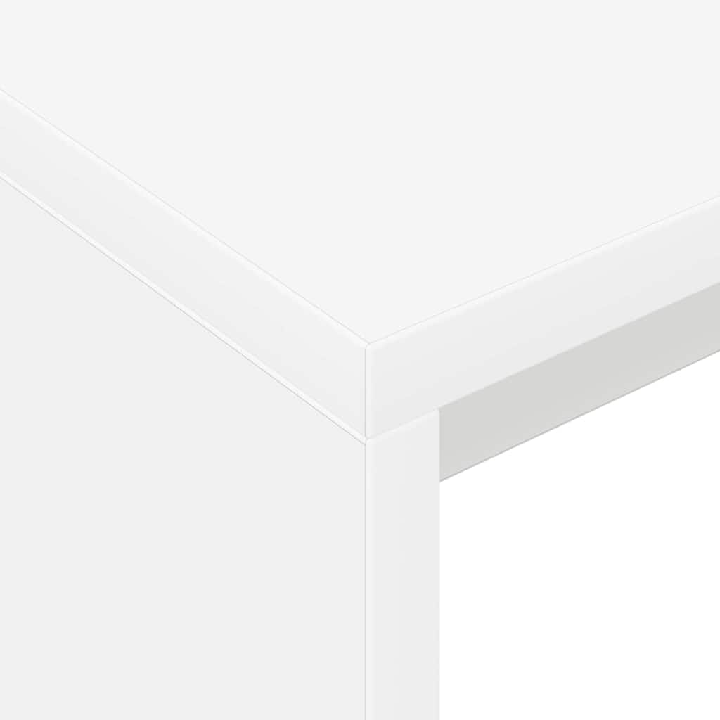 Desk White 109 x 50 x 78 cm Engineered Wood