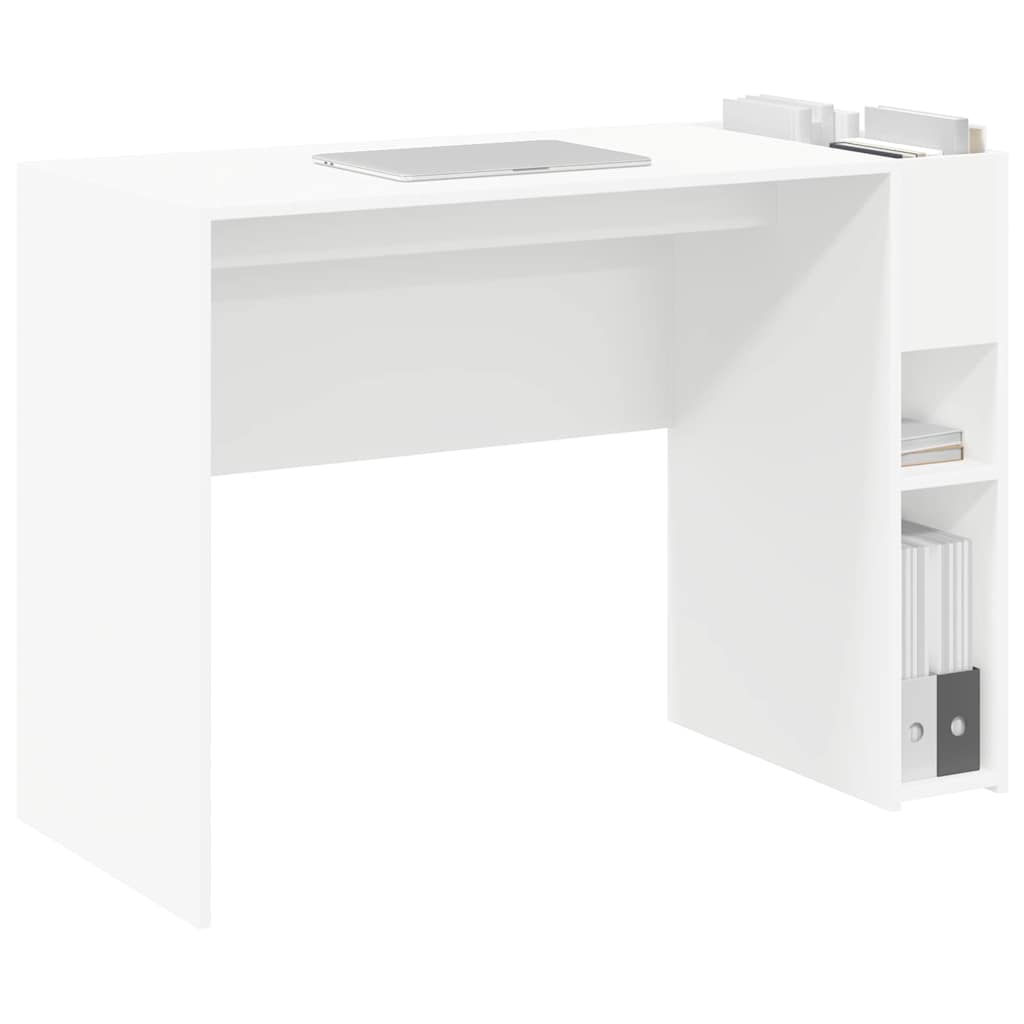 Desk White 109 x 50 x 78 cm Engineered Wood
