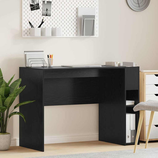 Desk Black Oak 109 x 50 x 78 cm Engineered Wood