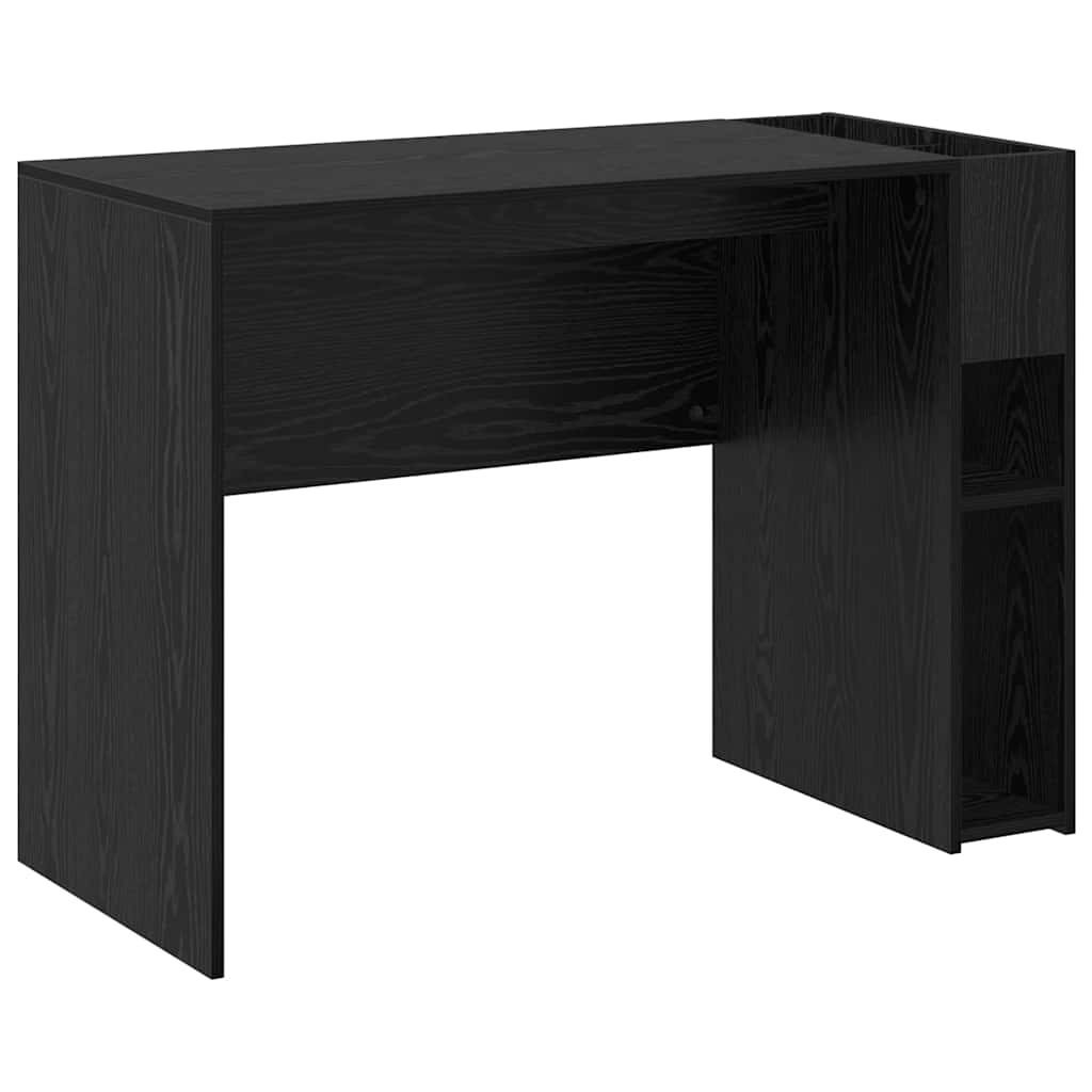 Desk Black Oak 109 x 50 x 78 cm Engineered Wood