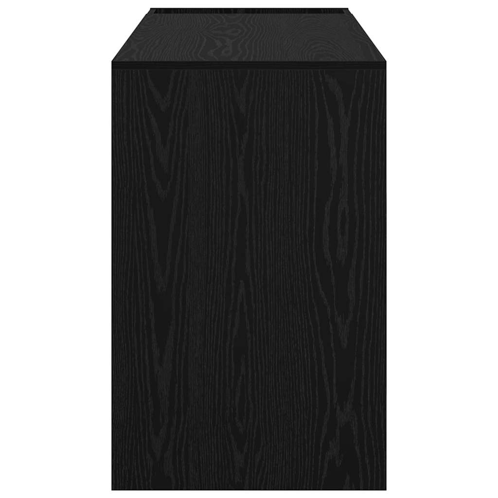 Desk Black Oak 109 x 50 x 78 cm Engineered Wood