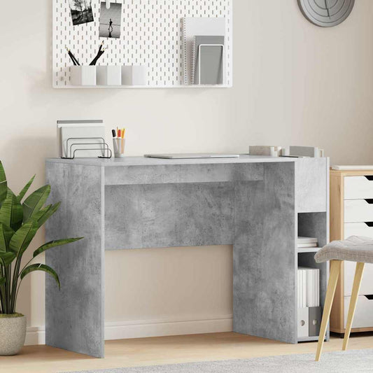 Desk Concrete Grey 109 x 50 x 78 cm Engineered Wood