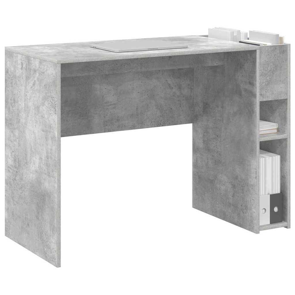 Desk Concrete Grey 109 x 50 x 78 cm Engineered Wood