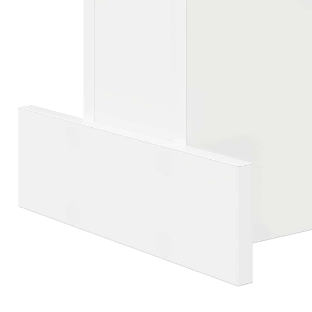 End Table White 35.5 x 35 x 40 cm Engineered Wood