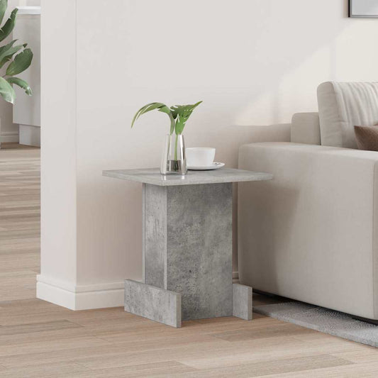 End Table Concrete Grey 35.5 x 35 x 40 cm Engineered Wood