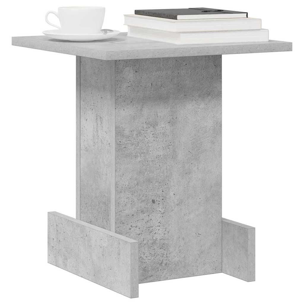End Table Concrete Grey 35.5 x 35 x 40 cm Engineered Wood