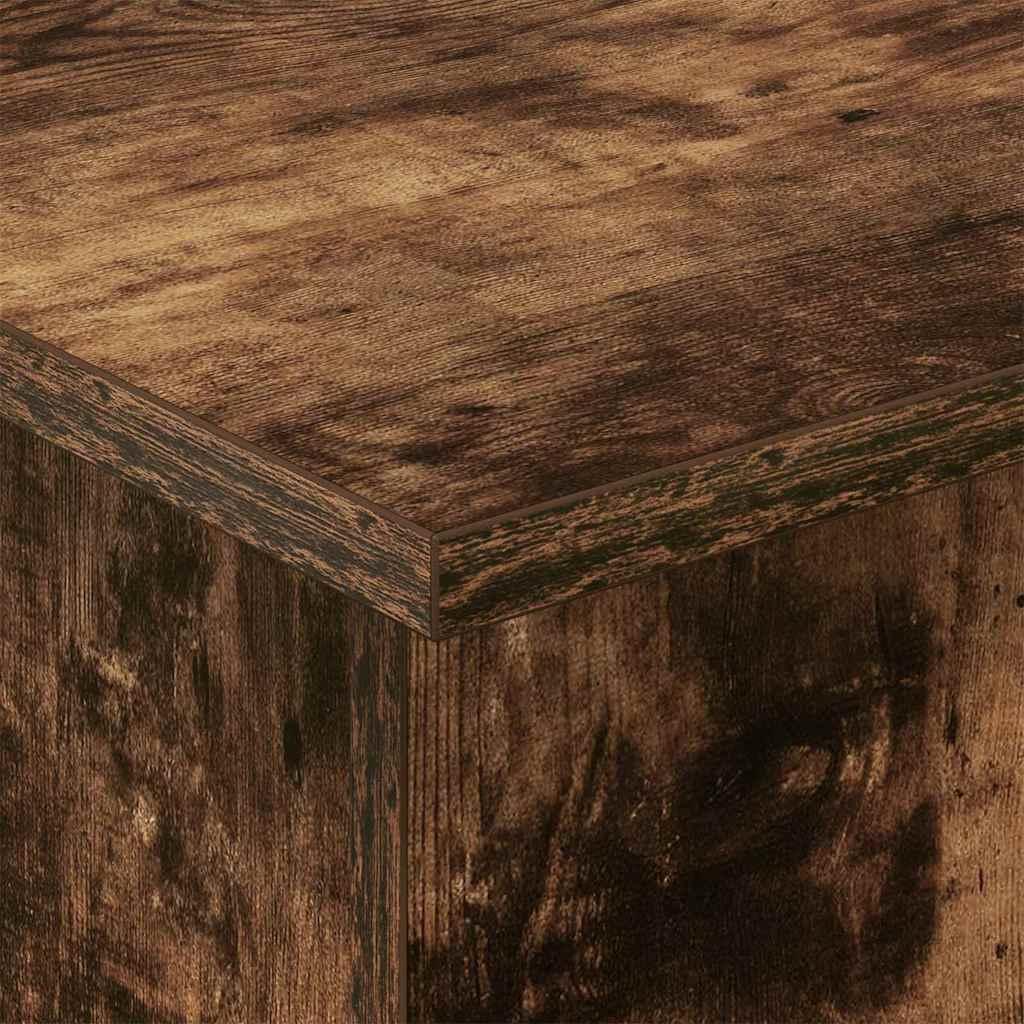 End Table Smoked Oak 35.5 x 35 x 40 cm Engineered Wood