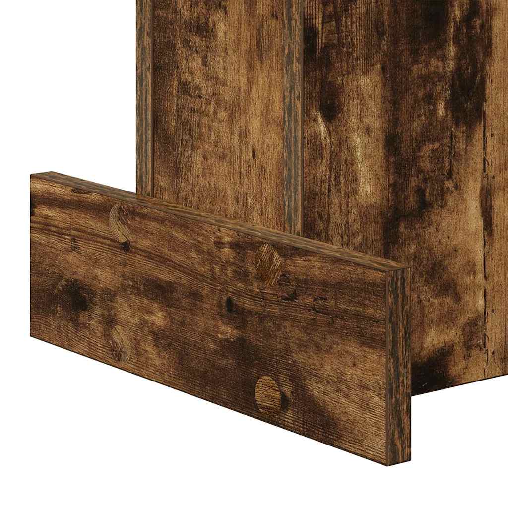 End Table Smoked Oak 35.5 x 35 x 40 cm Engineered Wood