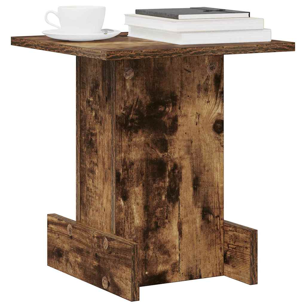 End Table Smoked Oak 35.5 x 35 x 40 cm Engineered Wood
