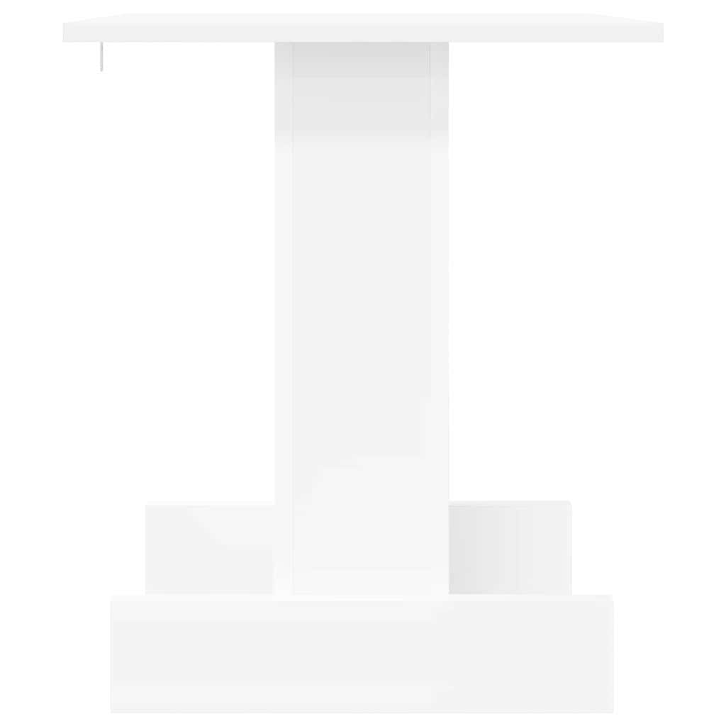 End Table White 44.5 x 45 x 55 cm Engineered Wood
