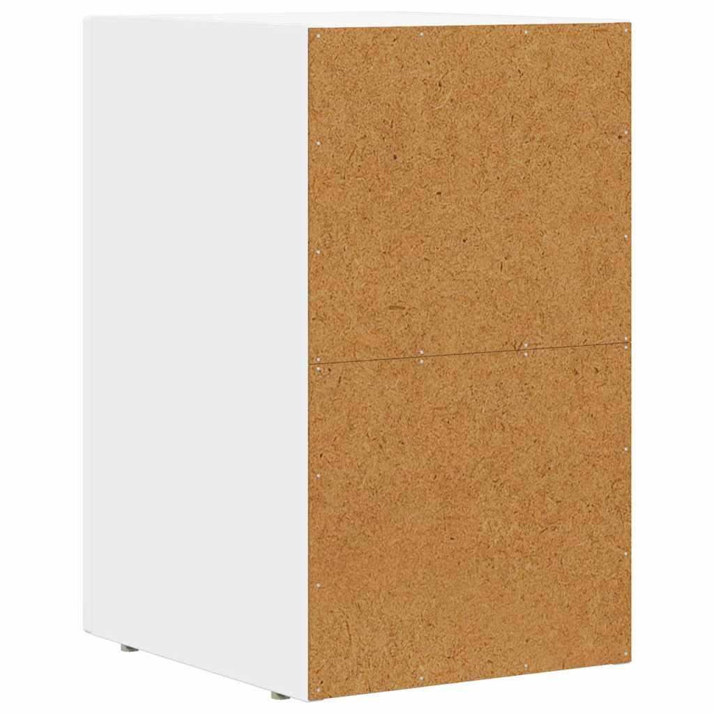 Bedside Table ELST White 29.5 x 33.5 x 50 cm Engineered Wood