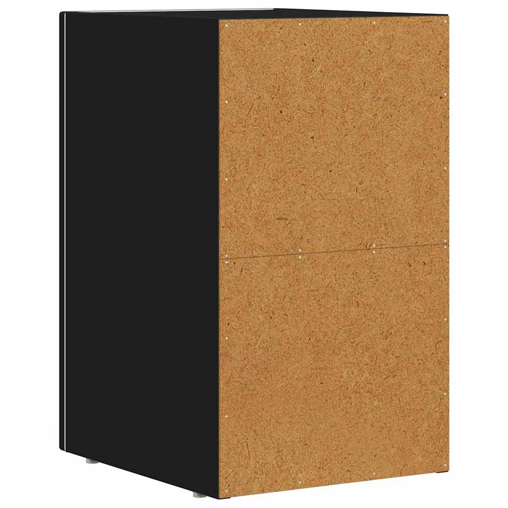 Bedside Table ELST Black 29.5 x 33.5 x 50 cm Engineered Wood