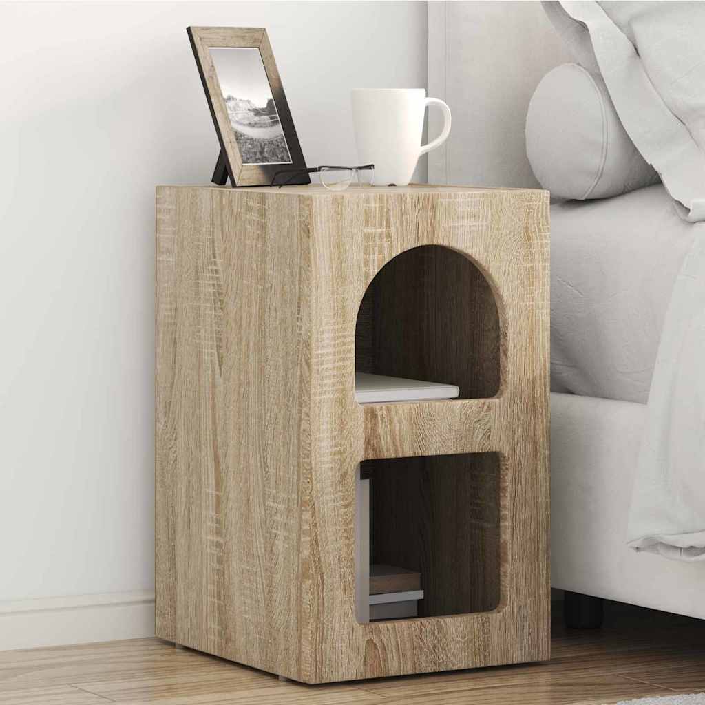Bedside Table ELST Sonoma Oak 29.5 x 33.5 x 50 cm