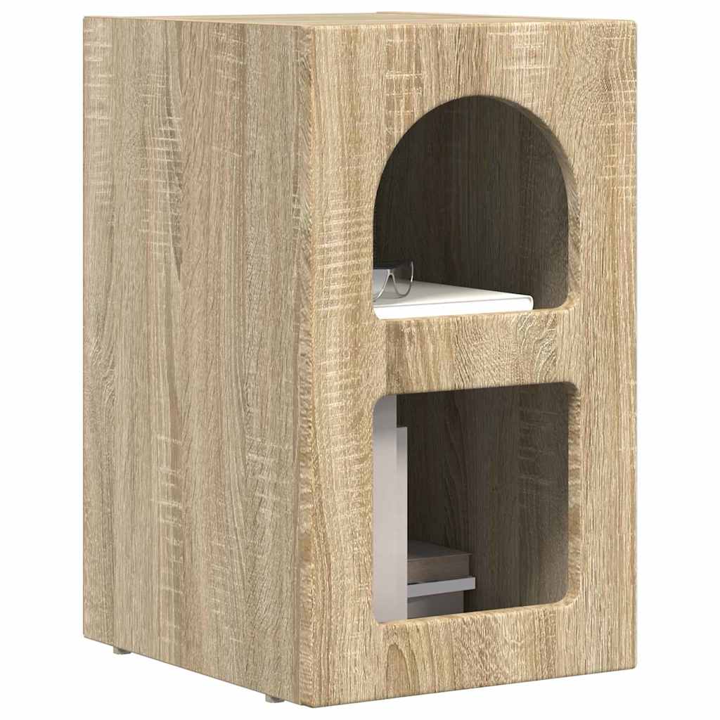 Bedside Table ELST Sonoma Oak 29.5 x 33.5 x 50 cm