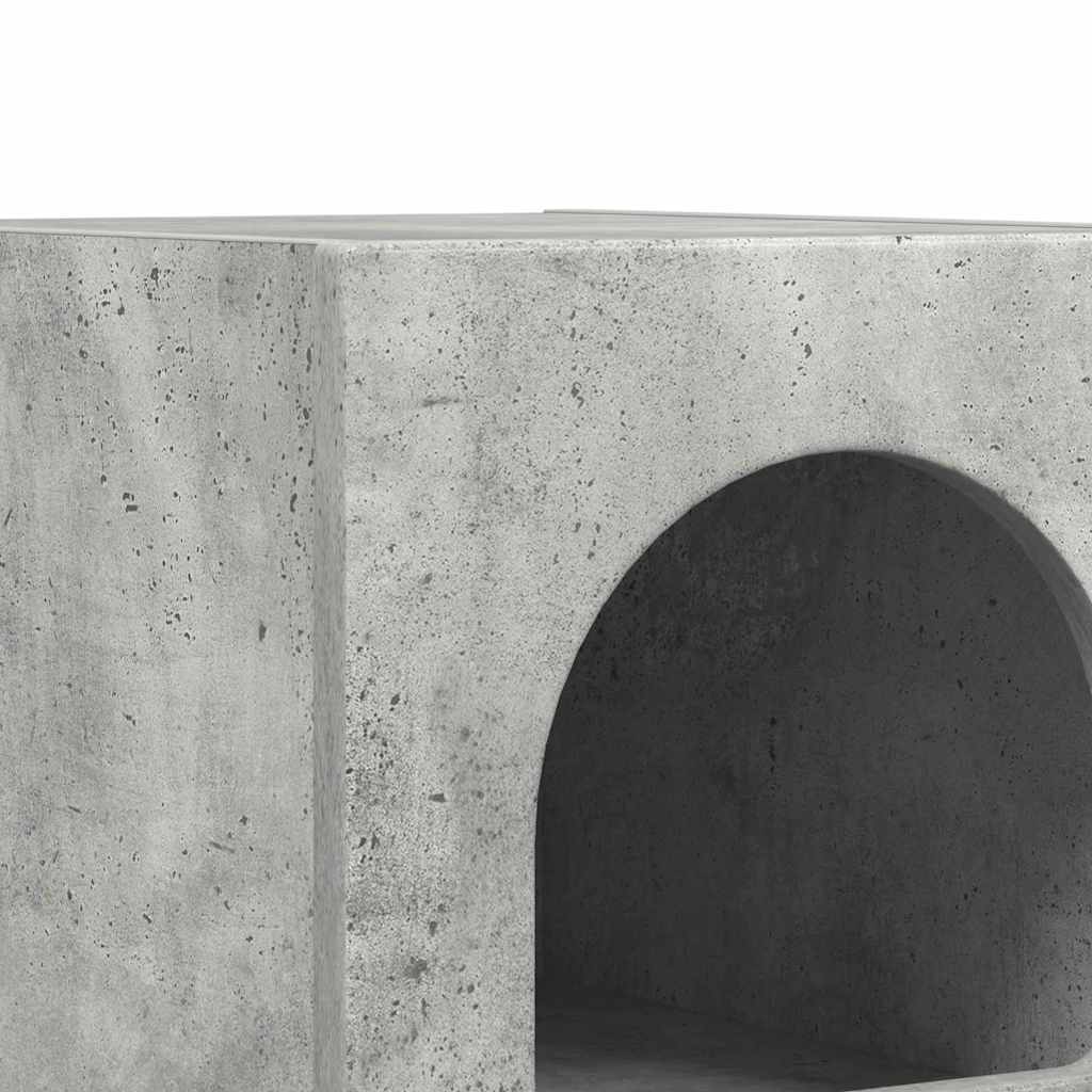 Bedside Table 2 pcs Concrete Grey 29.5 x 33.5 x 50 cm