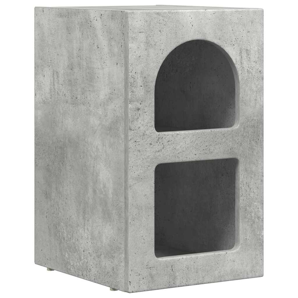 Bedside Table 2 pcs Concrete Grey 29.5 x 33.5 x 50 cm