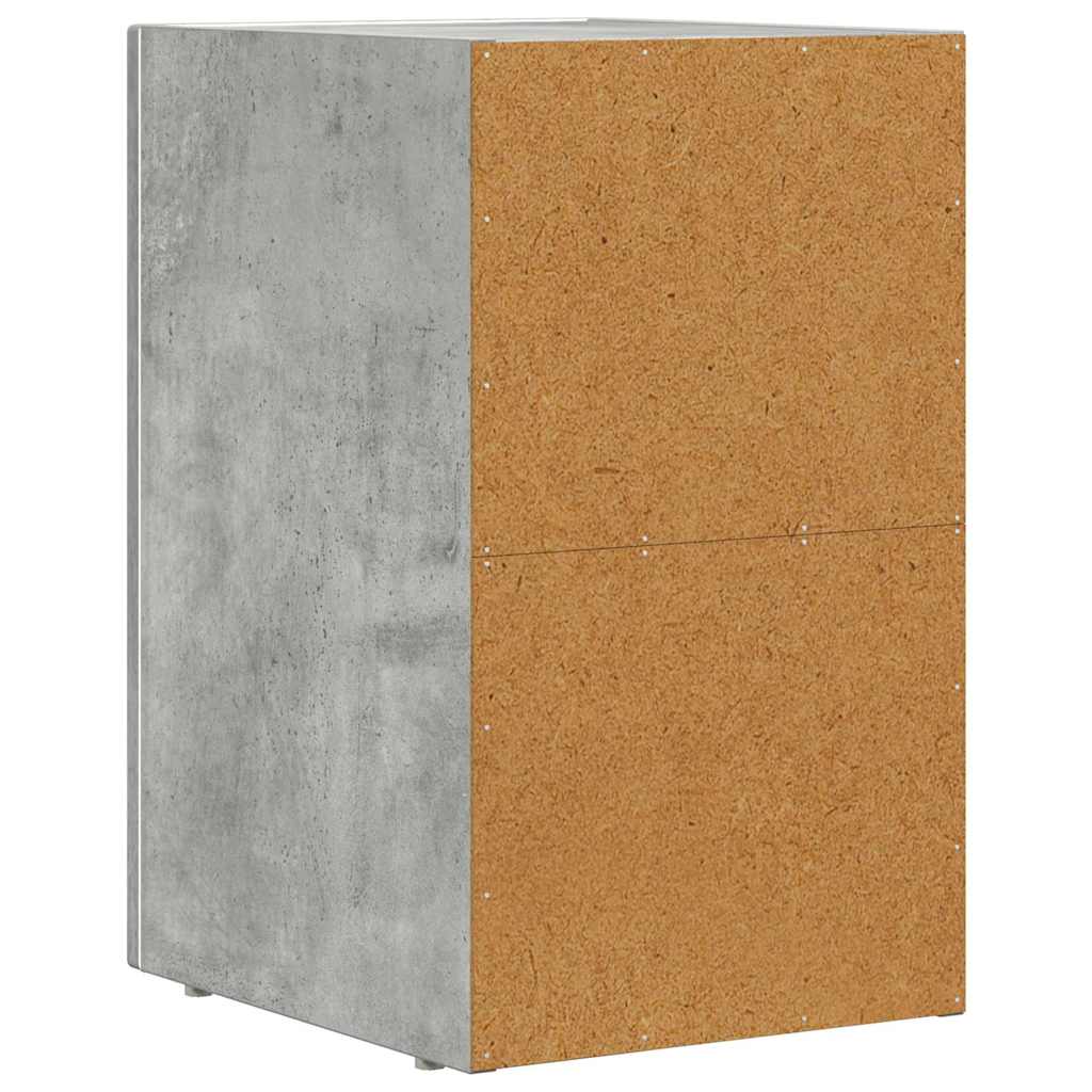 Bedside Table 2 pcs Concrete Grey 29.5 x 33.5 x 50 cm