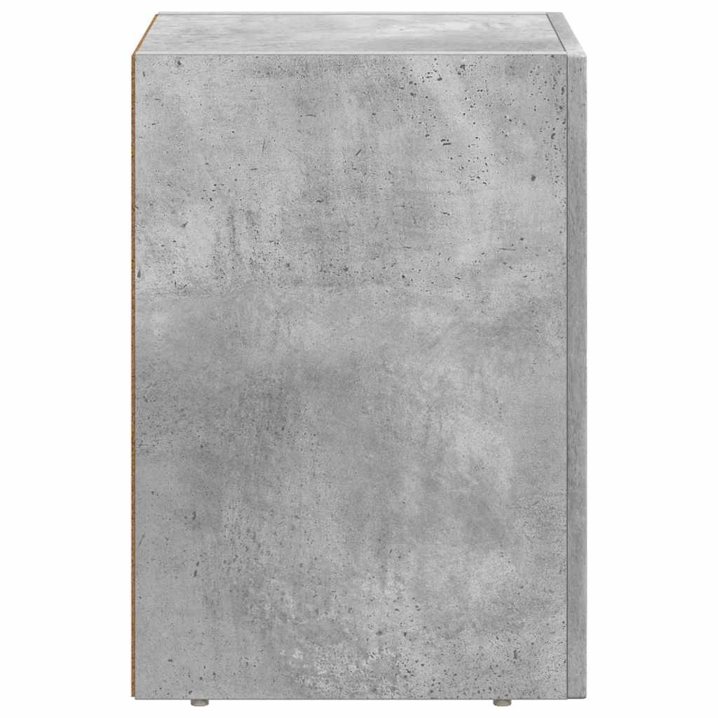 Bedside Table 2 pcs Concrete Grey 29.5 x 33.5 x 50 cm