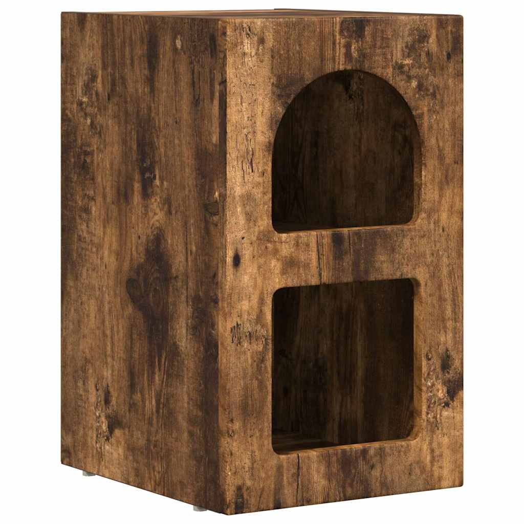 Bedside Table Smoked Oak 29.5 x 33.5 x 50 cm Engineered Wood