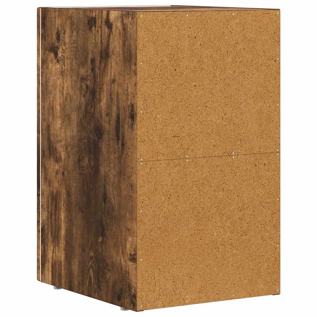 Bedside Table ELST Smoked Oak 29.5 x 33.5 x 50 cm