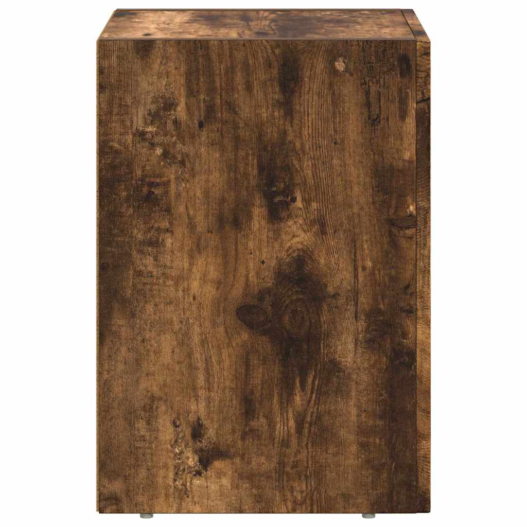Bedside Table Smoked Oak 29.5 x 33.5 x 50 cm Engineered Wood