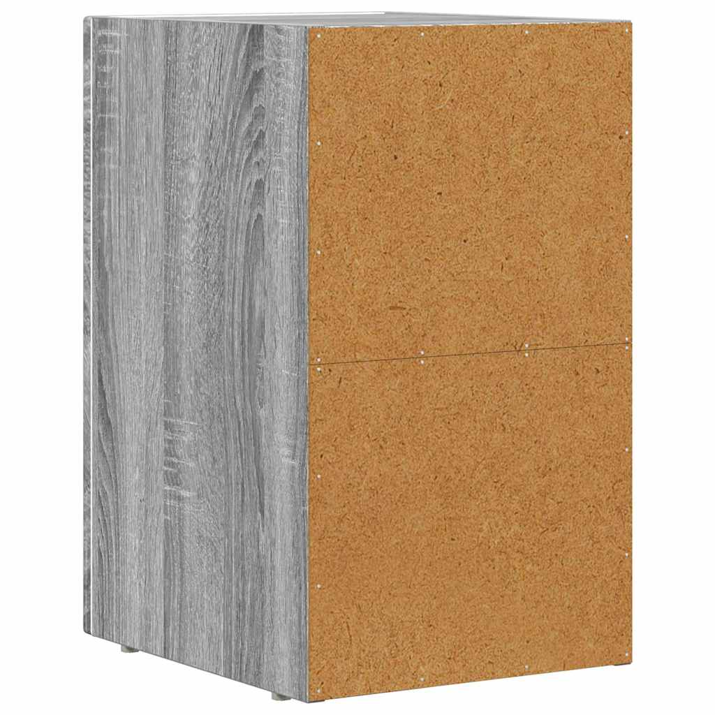 Bedside Table ELST Grey Sonoma 29.5 x 33.5 x 50 cm