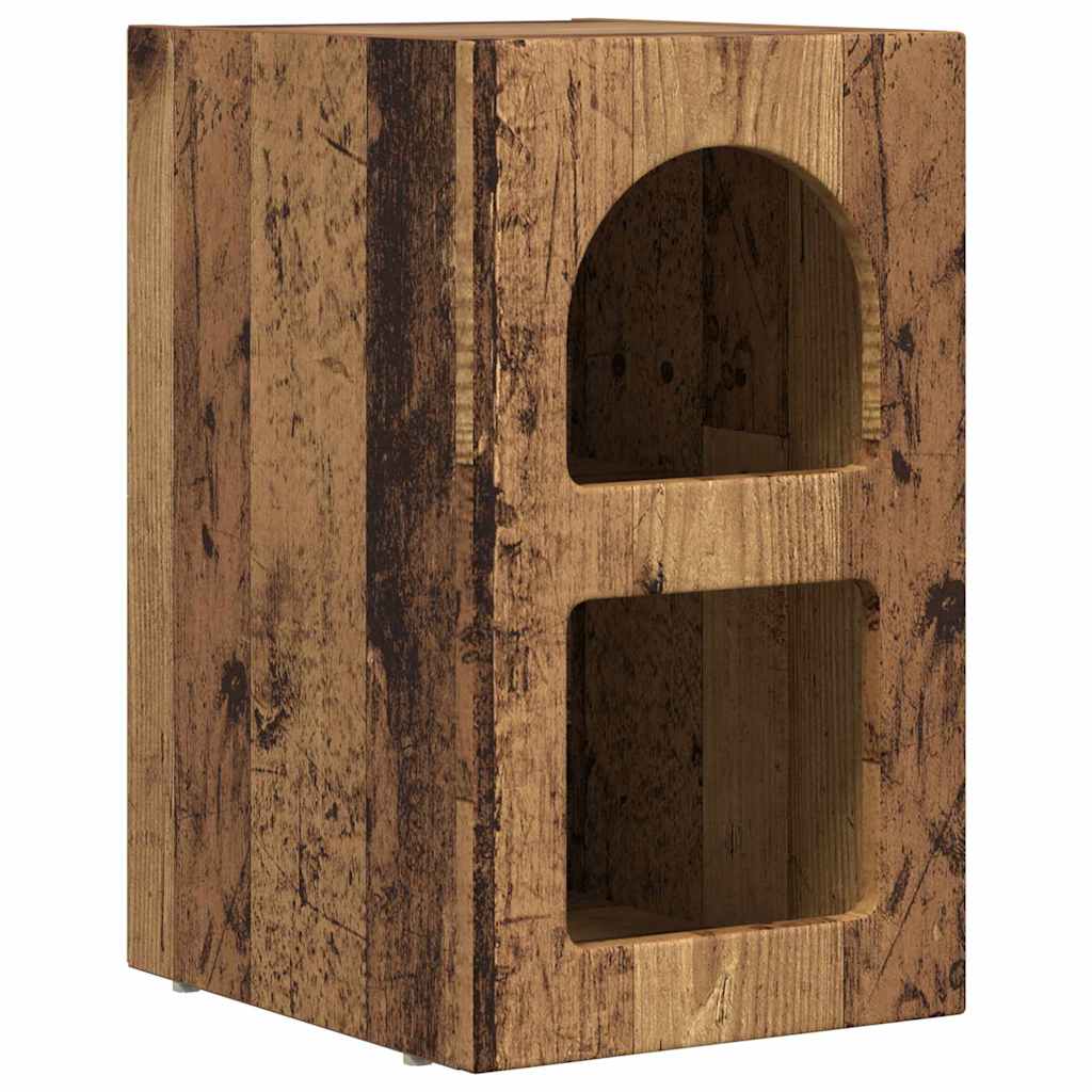 Bedside Table Old Wood 29.5 x 33.5 x 50 cm Engineered Wood