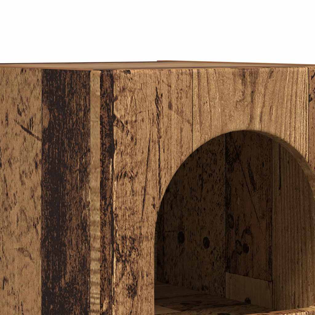 Bedside Table 2 pcs Old Wood 29.5 x 33.5 x 50 cm
