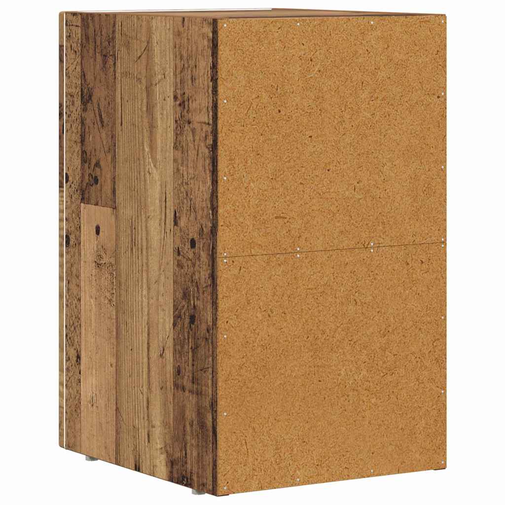 Bedside Table 2 pcs Old Wood 29.5 x 33.5 x 50 cm