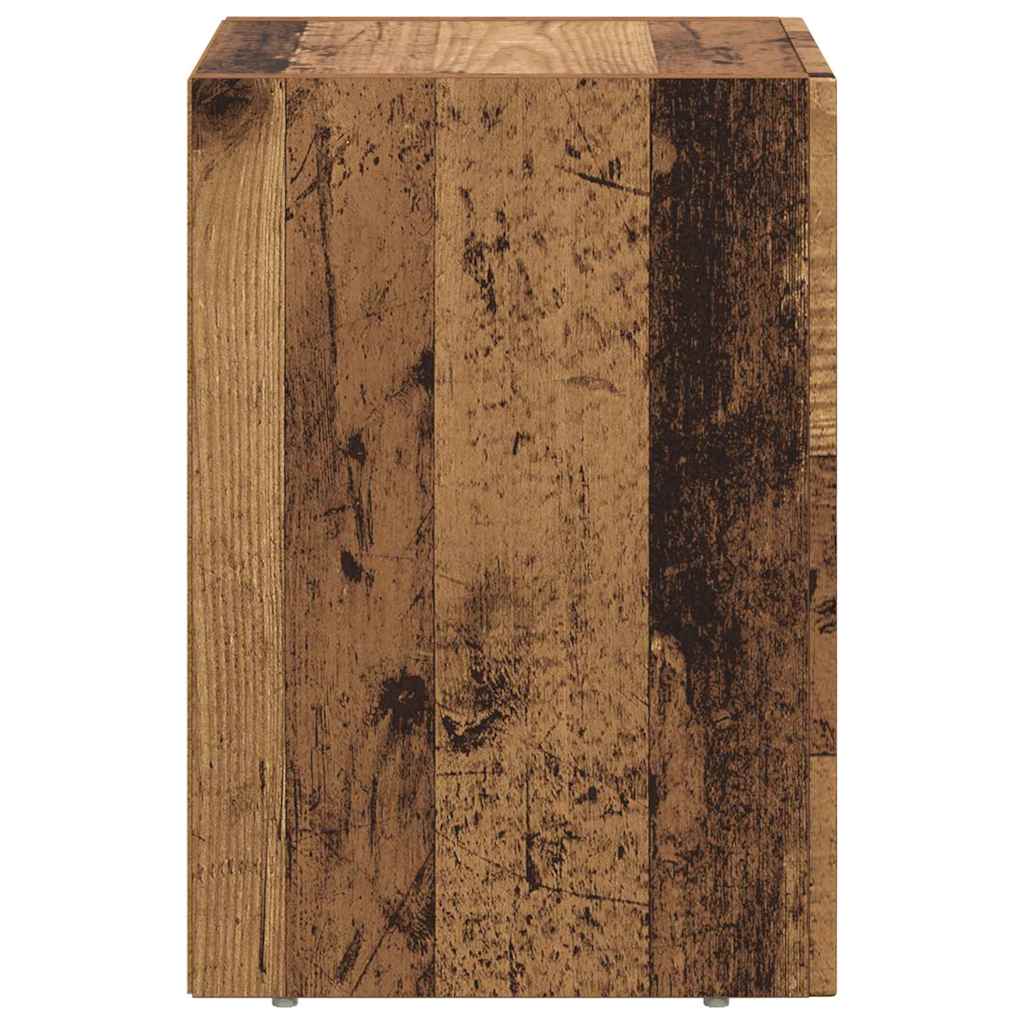 Bedside Table 2 pcs Old Wood 29.5 x 33.5 x 50 cm