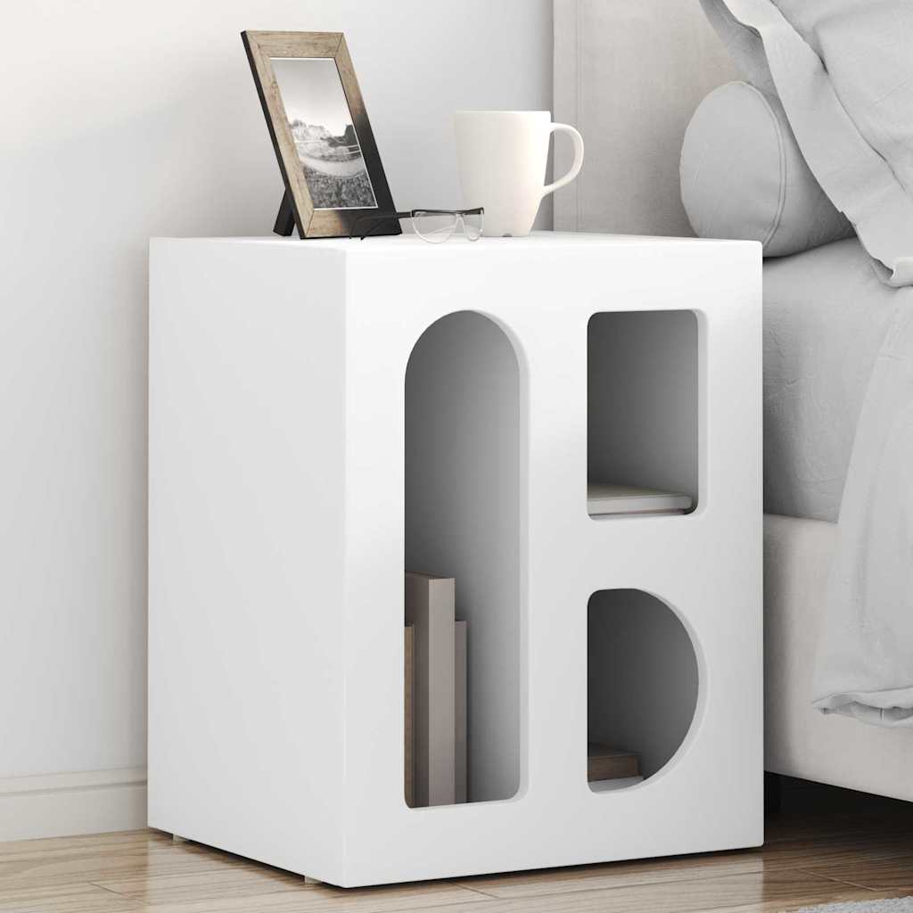 Bedside Table ELST White 40 x 35 x 50 cm Engineered Wood