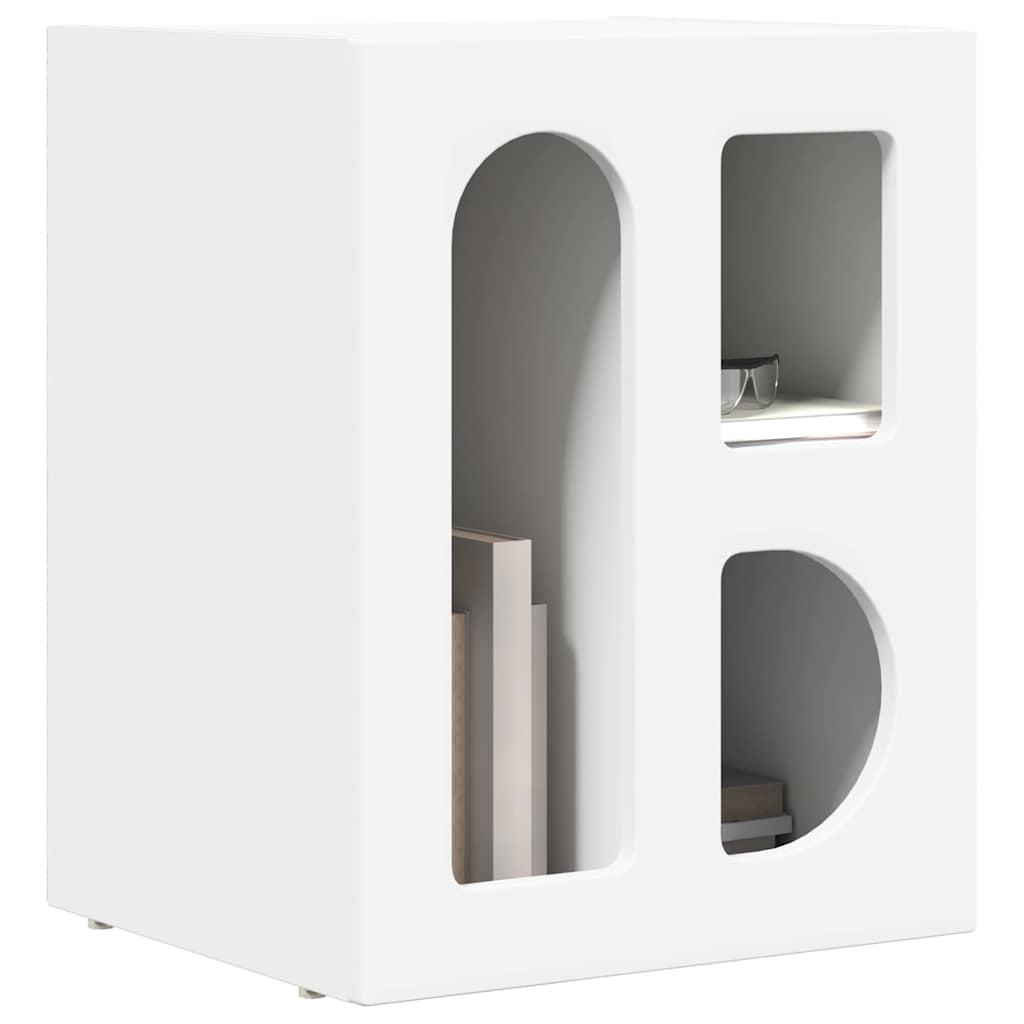 Bedside Table ELST White 40 x 35 x 50 cm Engineered Wood