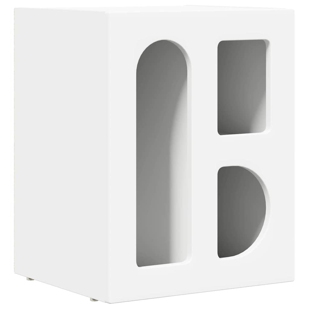 Bedside Table 2 pcs White 40 x 35 x 50 cm Engineered Wood