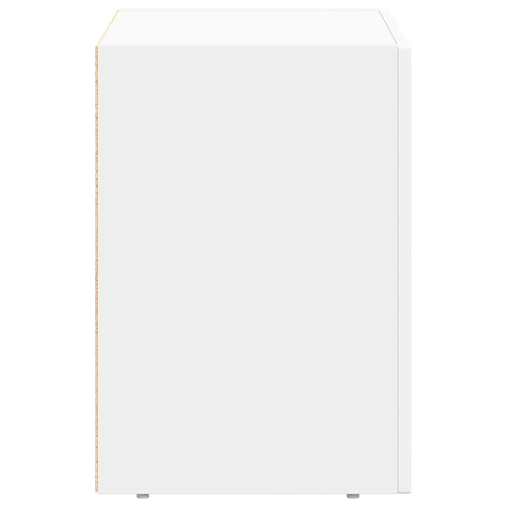 Bedside Table 2 pcs White 40 x 35 x 50 cm Engineered Wood