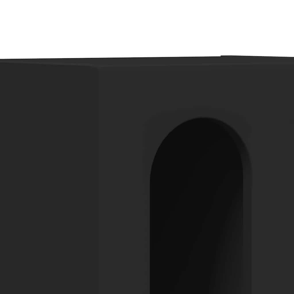 Bedside Table Black 40 x 35 x 50 cm Engineered Wood