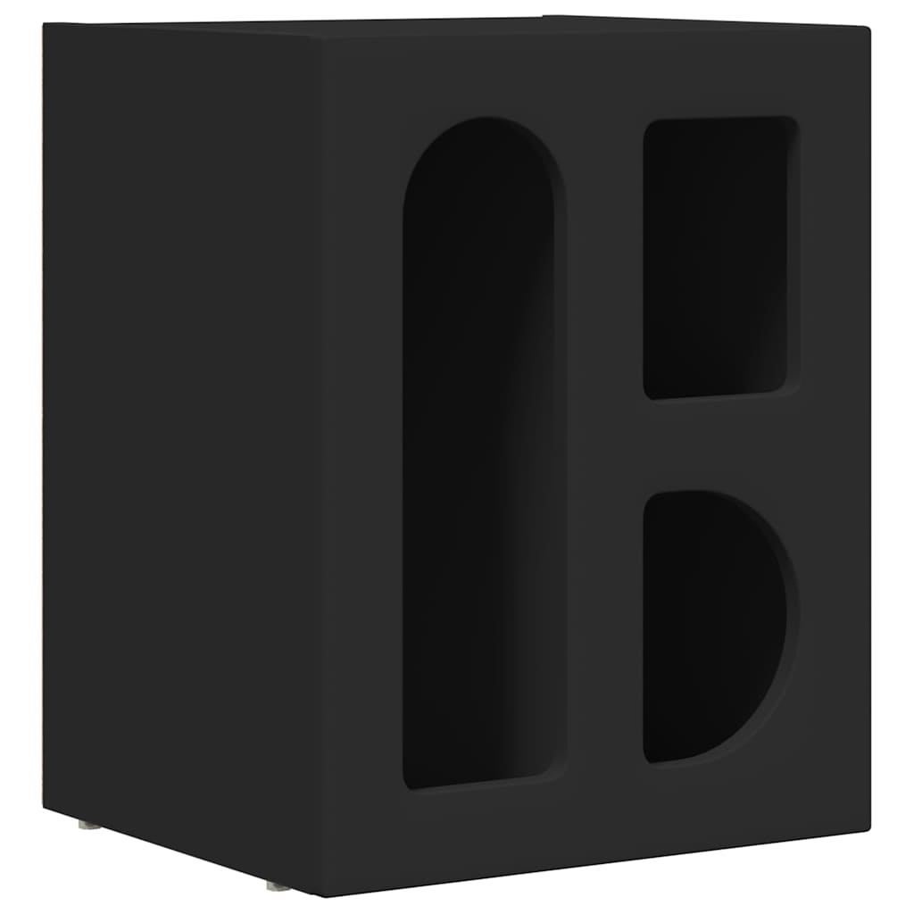 Bedside Table Black 40 x 35 x 50 cm Engineered Wood