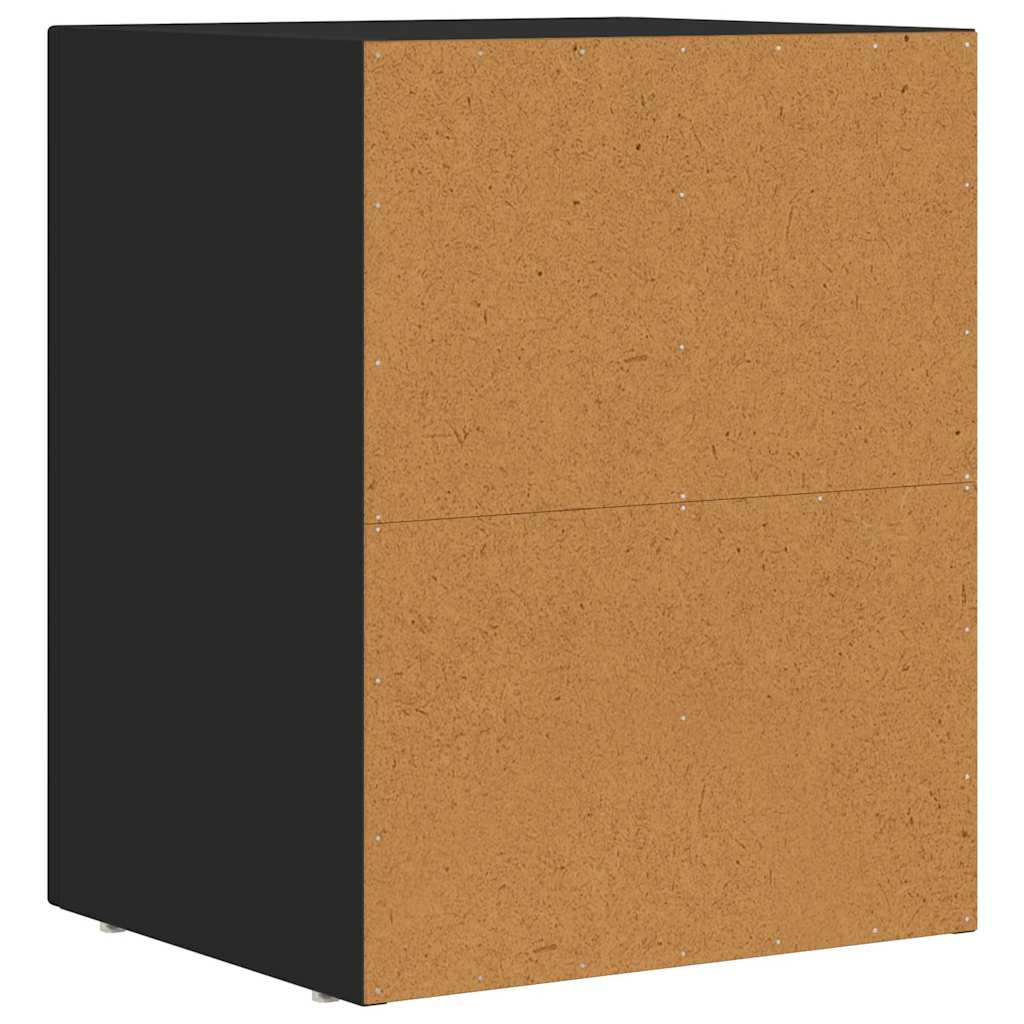 Bedside Table Black 40 x 35 x 50 cm Engineered Wood