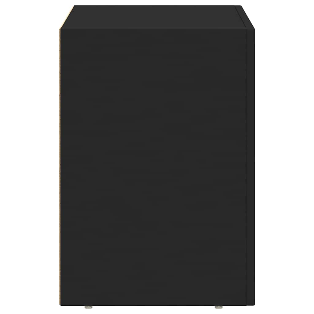Bedside Table ELST Black 40 x 35 x 50 cm Engineered Wood