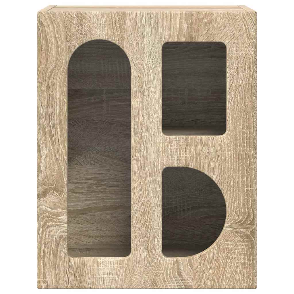 Bedside Table ELST 2 pcs Sonoma Oak 40 x 35 x 50 cm