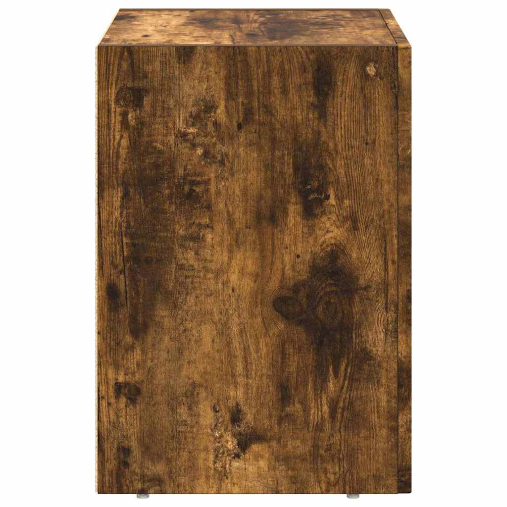 Bedside Table ELST Smoked Oak 40 x 35 x 50 cm Engineered Wood