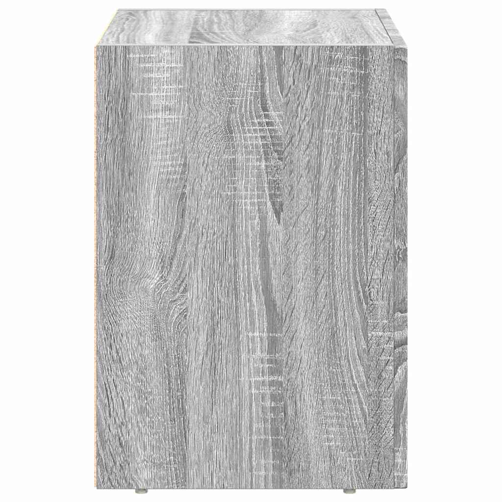Bedside Table ELST Grey Sonoma 40 x 35 x 50 cm Engineered Wood