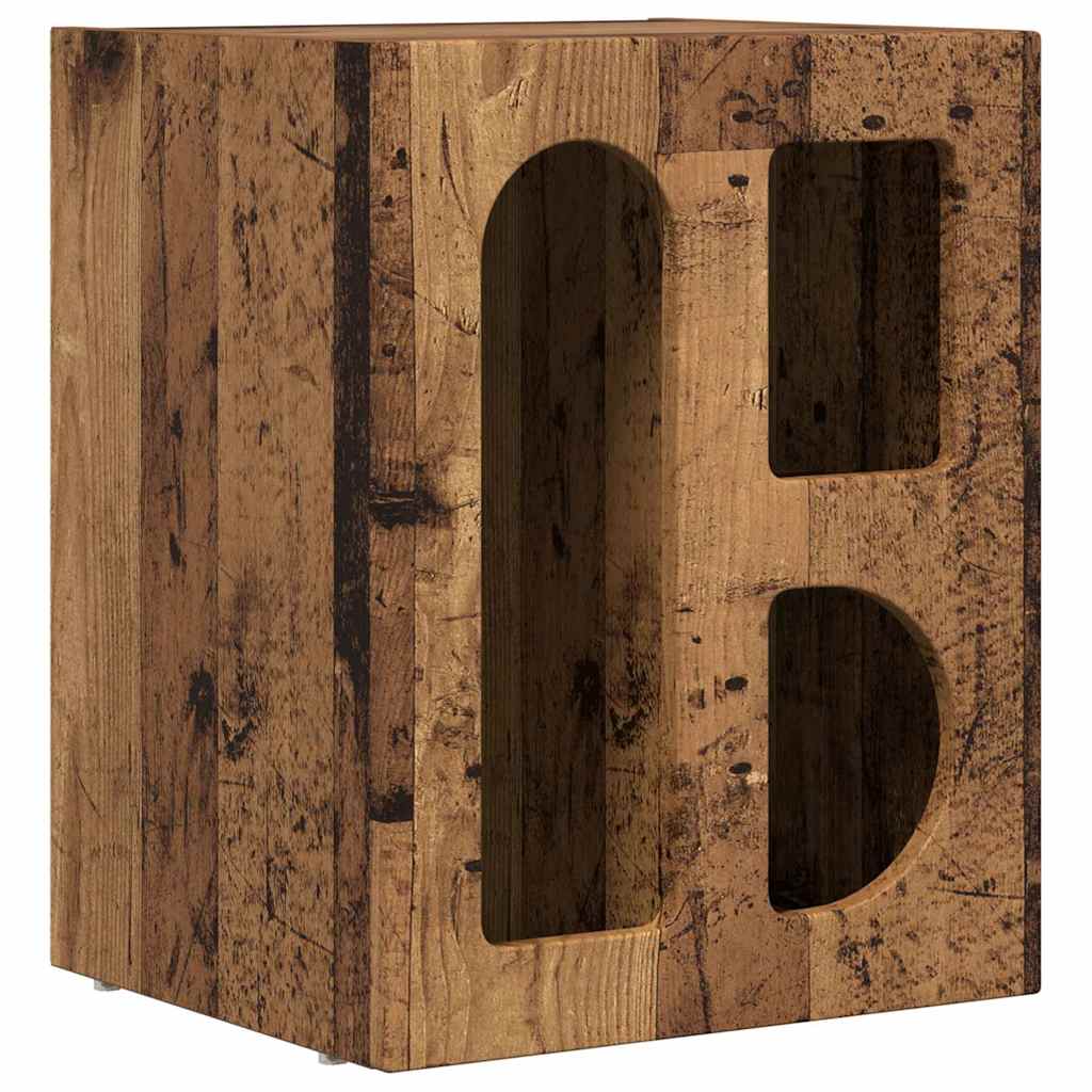 Bedside Table 2 pcs Old Wood 40 x 35 x 50 cm Engineered Wood