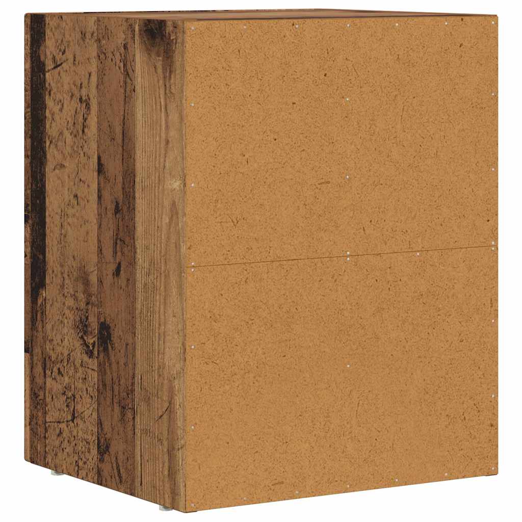 Bedside Table 2 pcs Old Wood 40 x 35 x 50 cm Engineered Wood