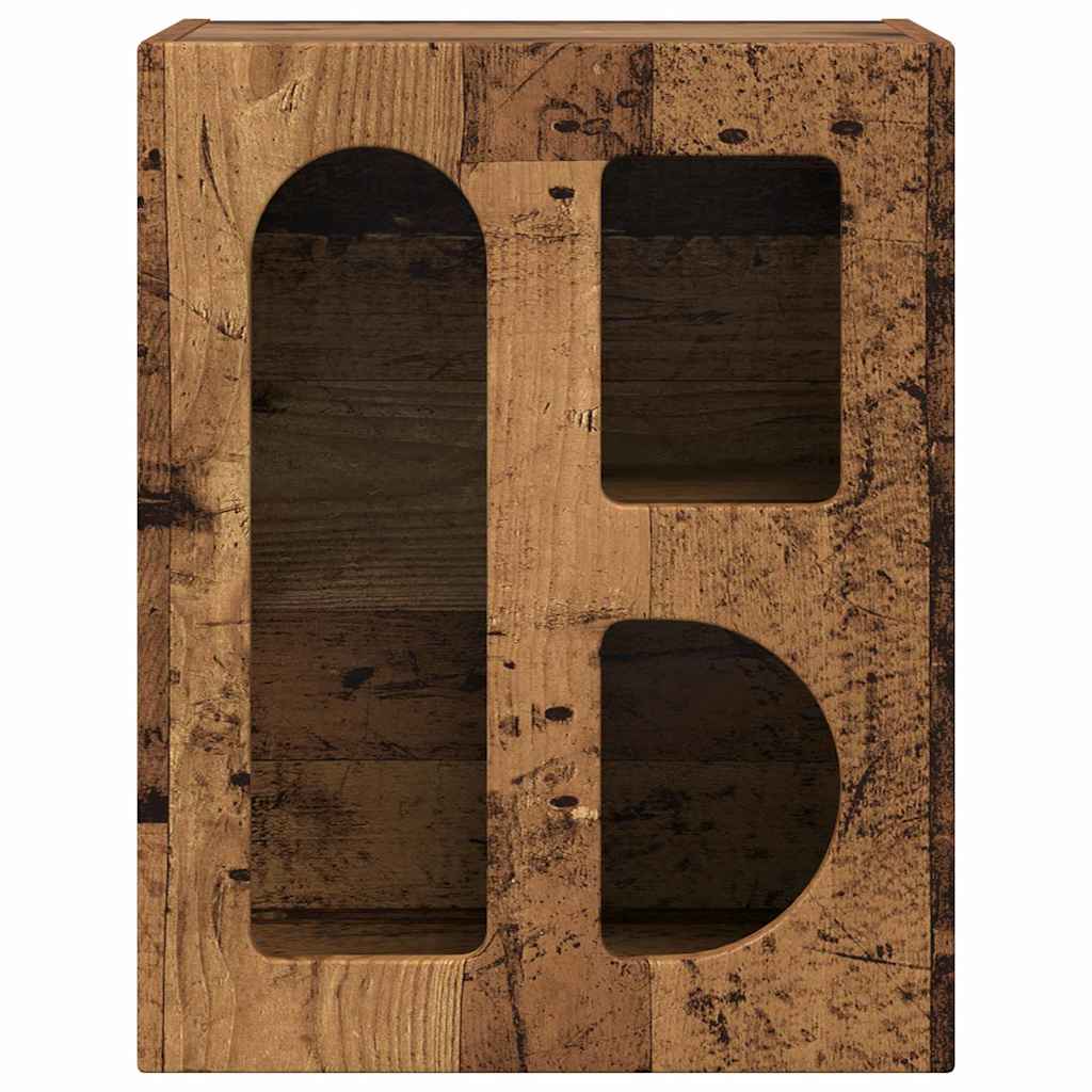 Bedside Table 2 pcs Old Wood 40 x 35 x 50 cm Engineered Wood