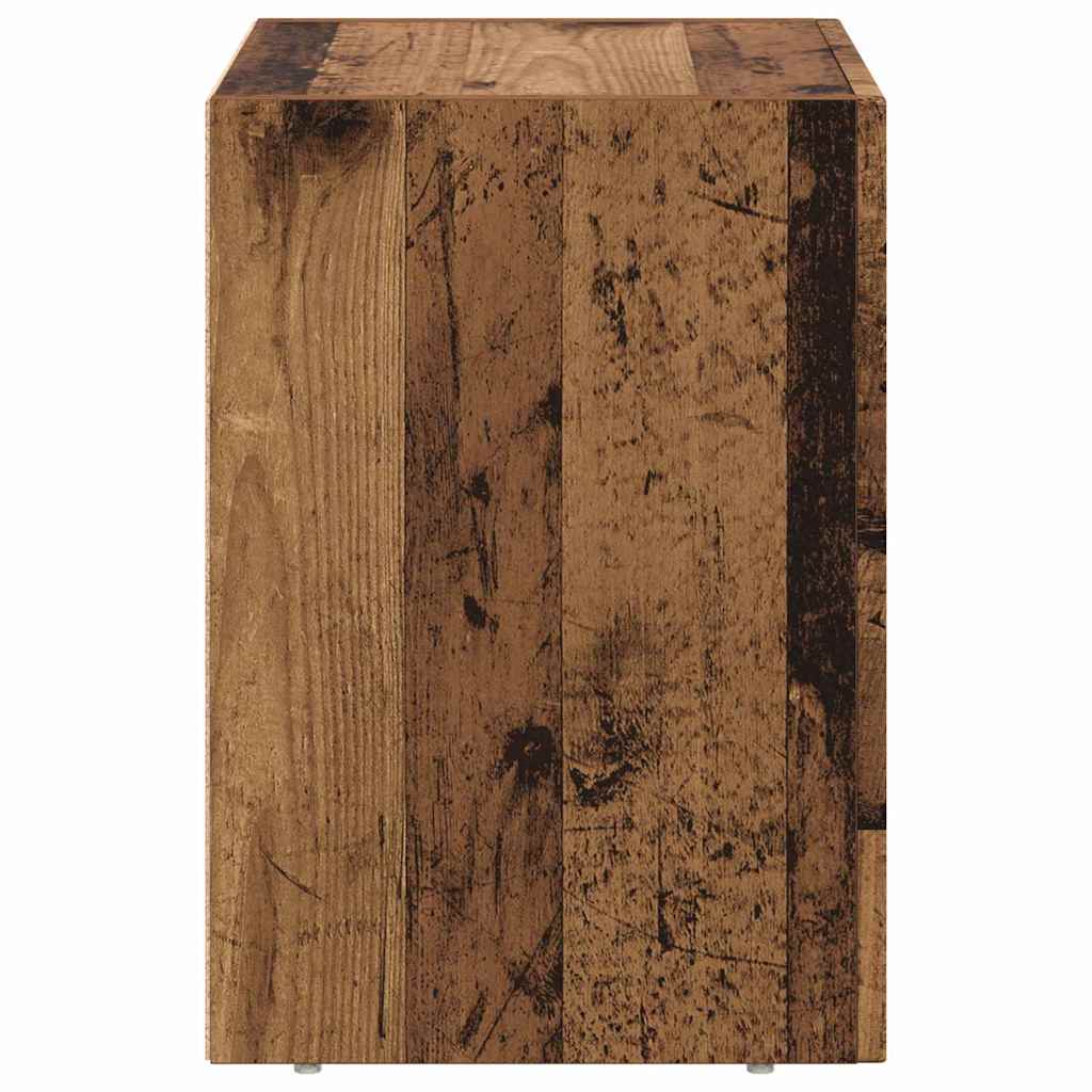 Bedside Table 2 pcs Old Wood 40 x 35 x 50 cm Engineered Wood