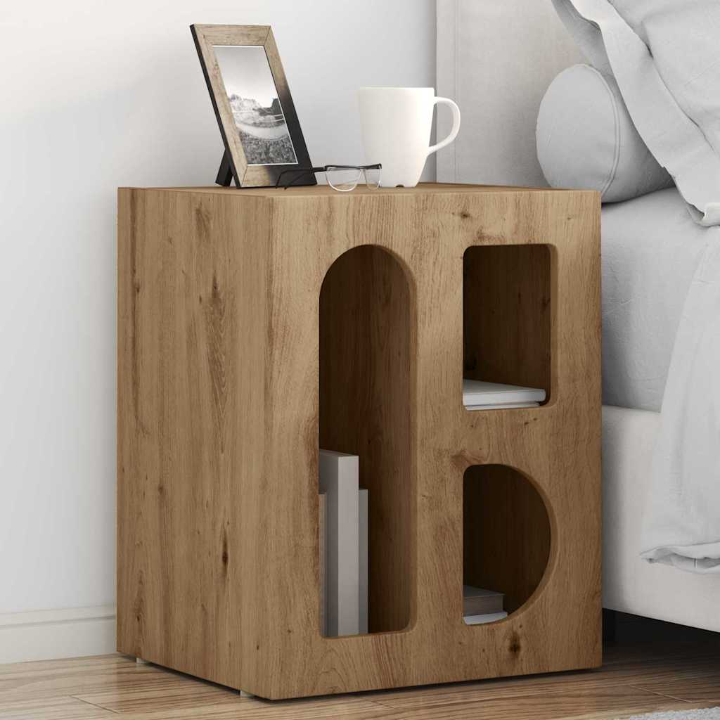 Bedside Table ELST Artisan Oak 40 x 35 x 50 cm Engineered Wood